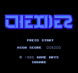 Thexder title screen for Famicom